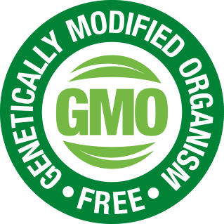 Non-GMO badge declared by the manufacturer